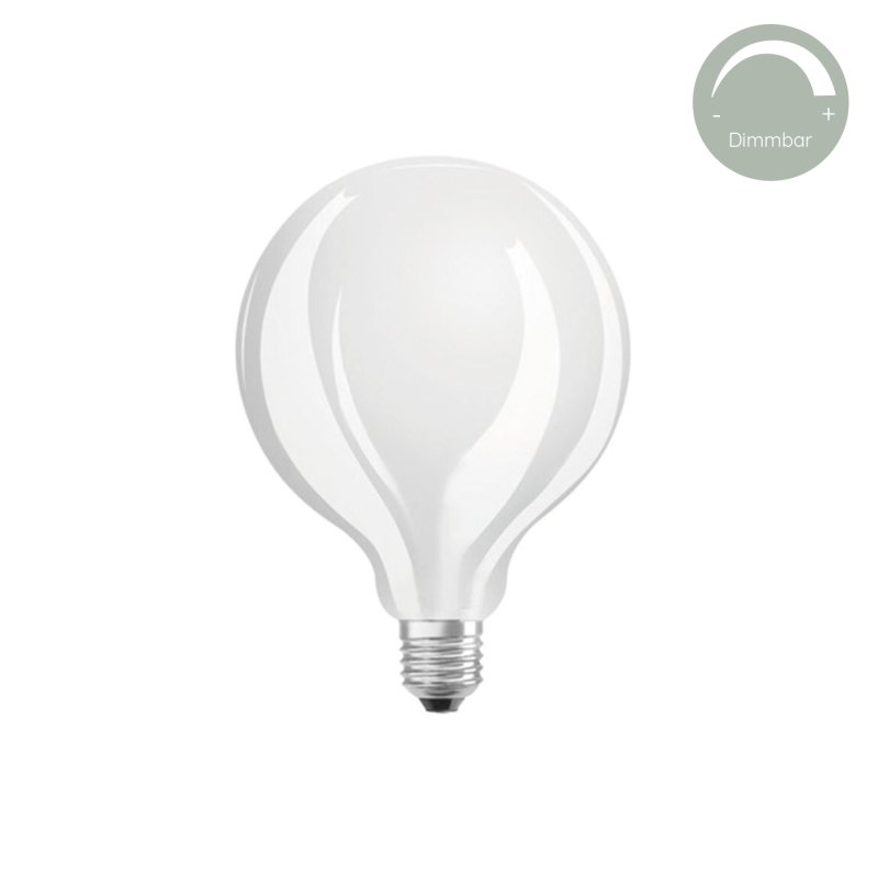 E27 LED Leuchtmittel GLOBE MATT- dimmbar, 1521 Lumen (Stehleuchten)