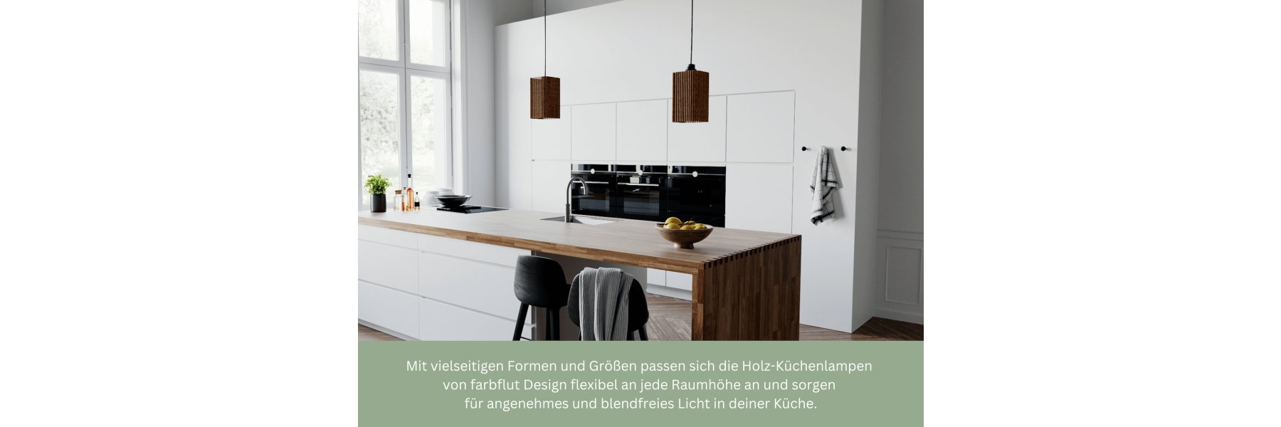 Küchenlampe Holz: Die optimale Höhe, passende Form und praktische Tipps