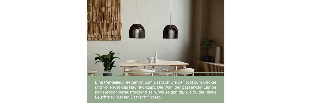 Pendelleuchten für den Esstisch: Moderne Holzleuchten online kaufen