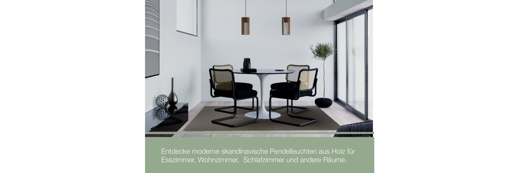 Skandinavische Pendelleuchten aus nachhaltigem Holz