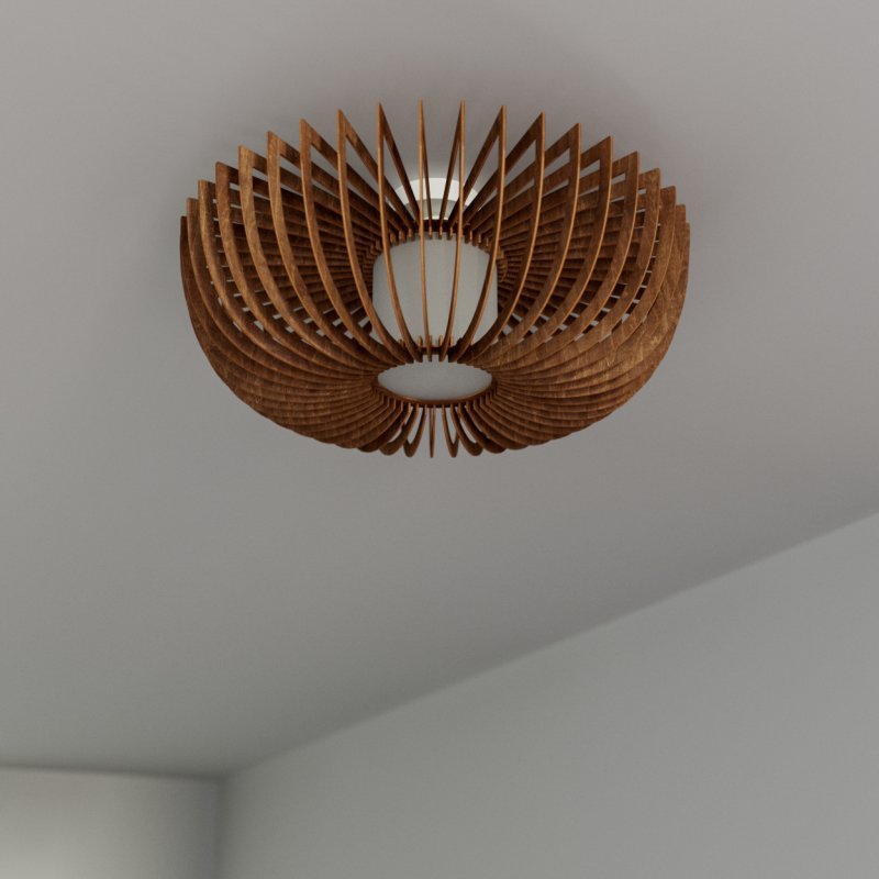 Deckenleuchte RAYOS aus Holz