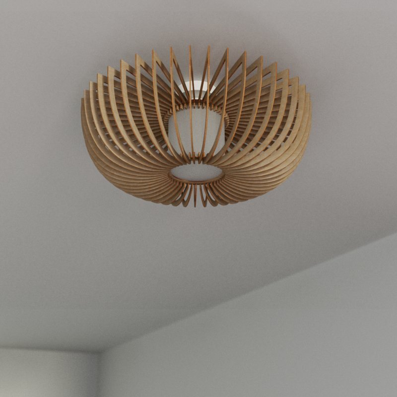 Deckenleuchte RAYOS aus Holz