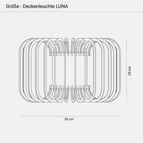 Deckenleuchte LUNA aus Holz