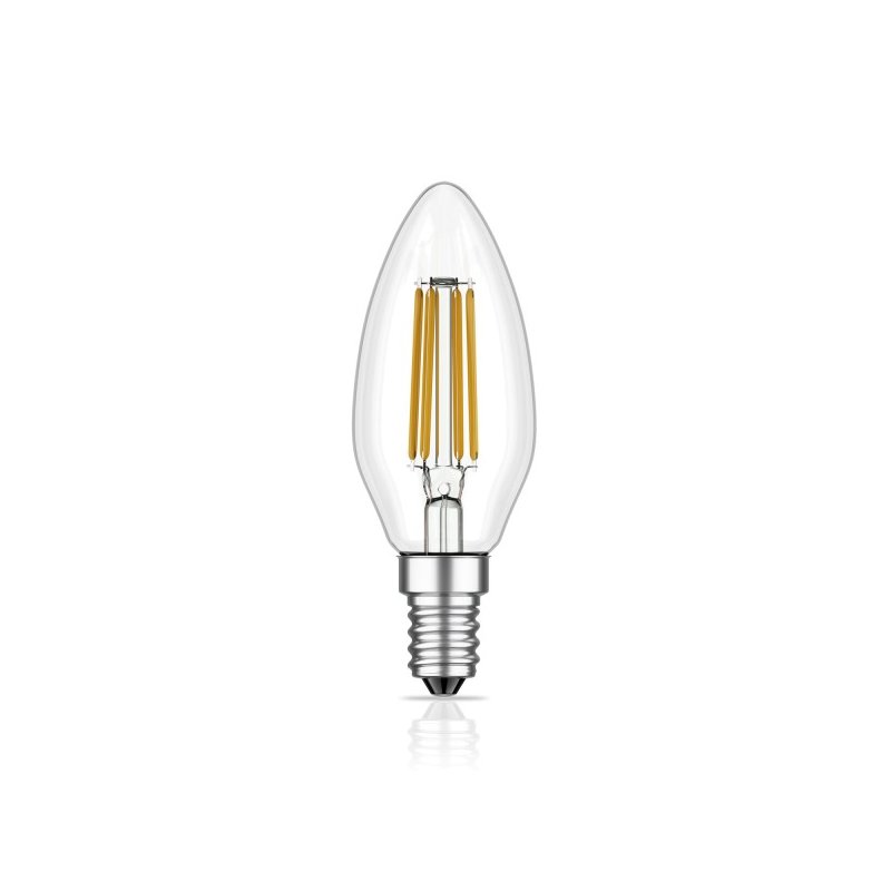 E14 LED Leuchtmittel KLAR - nicht dimmbar, 470 Lumen (PL CILINDRO)