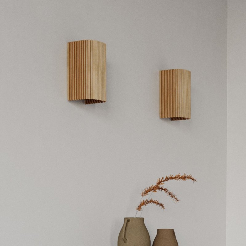 Wandleuchte ALTO aus Holz