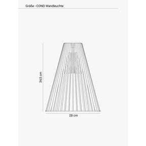 Wandleuchte CONO aus Holz