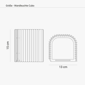 Wandleuchte CUBO aus Holz