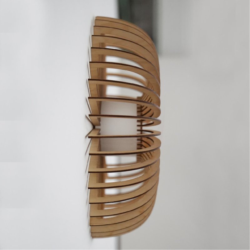 Wandleuchte RAYOS aus Holz