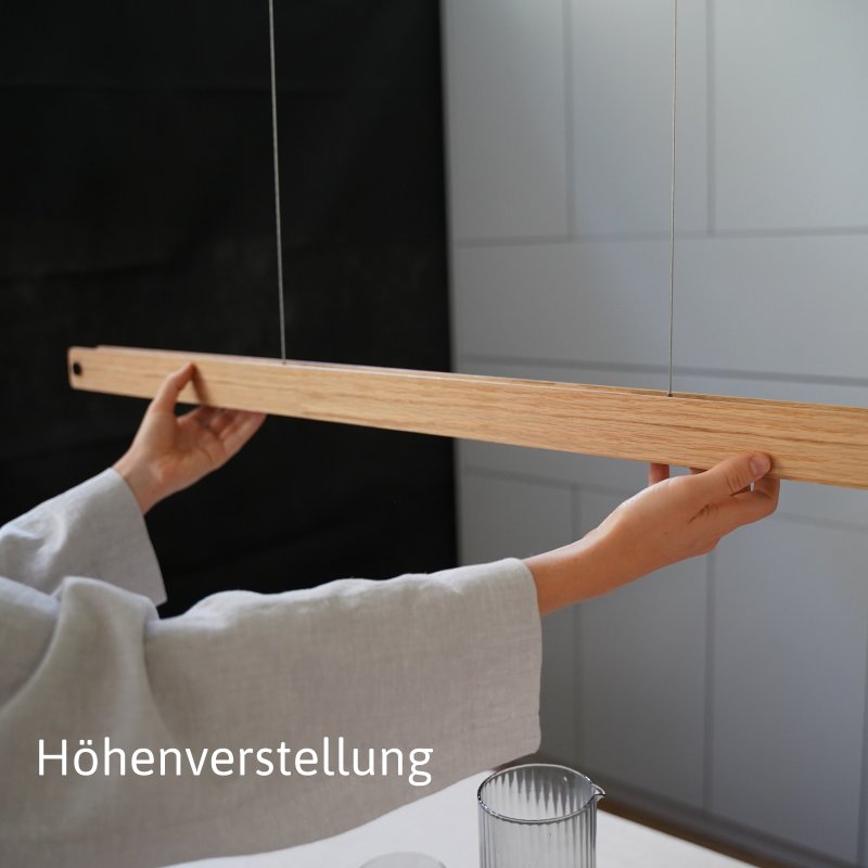 ZEUS Hängeleuchte Eiche Massiv